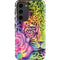 Neon Rainbow Cheetah with Rose by Sheena Pike Galaxy S23 Plus Pro Case