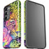Neon Rainbow Cheetah with Rose by Sheena Pike Galaxy S23 Plus Pro Case