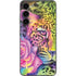 Neon Rainbow Cheetah with Rose by Sheena Pike Galaxy S23 Plus Skin
