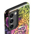Neon Rainbow Cheetah with Rose by Sheena Pike Galaxy S23 Pro Case