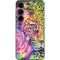 Neon Rainbow Cheetah with Rose by Sheena Pike Galaxy S23 Skin