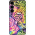 Neon Rainbow Cheetah with Rose by Sheena Pike Galaxy S23 Skin