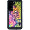 Neon Rainbow Cheetah with Rose by Sheena Pike Galaxy S23 Waterproof Case