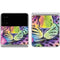 Neon Rainbow Cheetah with Rose by Sheena Pike Galaxy Z Flip4 5G Skin