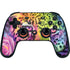 Neon Rainbow Cheetah with Rose by Sheena Pike Google Stadia Controller Skin