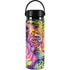 Neon Rainbow Cheetah with Rose by Sheena Pike Hydro Flask 20oz Wide Mouth Skin