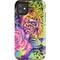 Neon Rainbow Cheetah with Rose by Sheena Pike iPhone 11 Impact Case