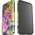 Neon Rainbow Cheetah with Rose by Sheena Pike iPhone 11 Impact Case