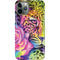Neon Rainbow Cheetah with Rose by Sheena Pike iPhone 11 Pro Lite Case