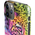 Neon Rainbow Cheetah with Rose by Sheena Pike iPhone 11 Pro Lite Case