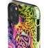 Neon Rainbow Cheetah with Rose by Sheena Pike iPhone 11 Pro Max Impact Case