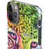Neon Rainbow Cheetah with Rose by Sheena Pike iPhone 11 Pro Max Lite Case