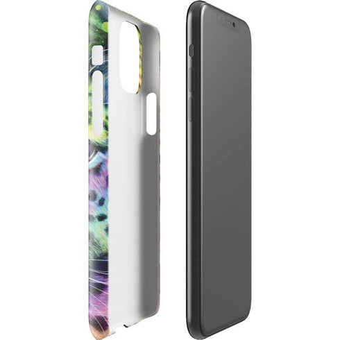 Neon Rainbow Cheetah with Rose by Sheena Pike iPhone 11 Pro Max Lite Case