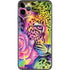Neon Rainbow Cheetah with Rose by Sheena Pike iPhone 11 Pro Max Skin