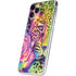 Neon Rainbow Cheetah with Rose by Sheena Pike iPhone 11 Pro Skin