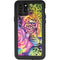 Neon Rainbow Cheetah with Rose by Sheena Pike iPhone 11 Pro Waterproof Case