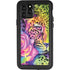 Neon Rainbow Cheetah with Rose by Sheena Pike iPhone 11 Pro Waterproof Case
