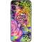 Neon Rainbow Cheetah with Rose by Sheena Pike iPhone 11 Skin