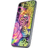 Neon Rainbow Cheetah with Rose by Sheena Pike iPhone 11 Skin