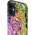 Neon Rainbow Cheetah with Rose by Sheena Pike iPhone 12 Mini Impact Case