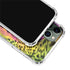 Neon Rainbow Cheetah with Rose by Sheena Pike iPhone 12 Pro Clear Case