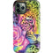 Neon Rainbow Cheetah with Rose by Sheena Pike iPhone 12 Pro Impact Case