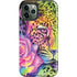 Neon Rainbow Cheetah with Rose by Sheena Pike iPhone 12 Pro Impact Case