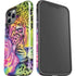 Neon Rainbow Cheetah with Rose by Sheena Pike iPhone 12 Pro Impact Case