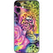 Neon Rainbow Cheetah with Rose by Sheena Pike iPhone 12 Skin