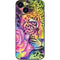 Neon Rainbow Cheetah with Rose by Sheena Pike iPhone 13 Mini Skin