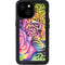 Neon Rainbow Cheetah with Rose by Sheena Pike iPhone 13 Mini Waterproof Case