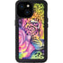 Neon Rainbow Cheetah with Rose by Sheena Pike iPhone 13 Mini Waterproof Case
