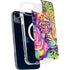 Neon Rainbow Cheetah with Rose by Sheena Pike iPhone 14 MagSafe Case