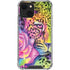 Neon Rainbow Cheetah with Rose by Sheena Pike iPhone 14 Plus Clear Case