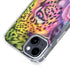 Neon Rainbow Cheetah with Rose by Sheena Pike iPhone 15 Plus MagSafe Case