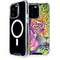 Neon Rainbow Cheetah with Rose by Sheena Pike iPhone 15 Pro MagSafe Case