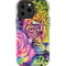 Neon Rainbow Cheetah with Rose by Sheena Pike iPhone 15 Pro Max Impact Case