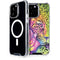 Neon Rainbow Cheetah with Rose by Sheena Pike iPhone 14 Pro Max MagSafe Case