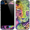 Neon Rainbow Cheetah with Rose by Sheena Pike iPhone 5/5s/5SE Skin