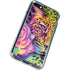Neon Rainbow Cheetah with Rose by Sheena Pike iPhone SE (2nd & 3rd Gen) Clear Case