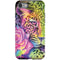 Neon Rainbow Cheetah with Rose by Sheena Pike iPhone SE (2nd & 3rd Gen) Pro Case
