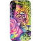 Neon Rainbow Cheetah with Rose by Sheena Pike iPhone X Pro Case