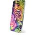 Neon Rainbow Cheetah with Rose by Sheena Pike iPhone XS Skin