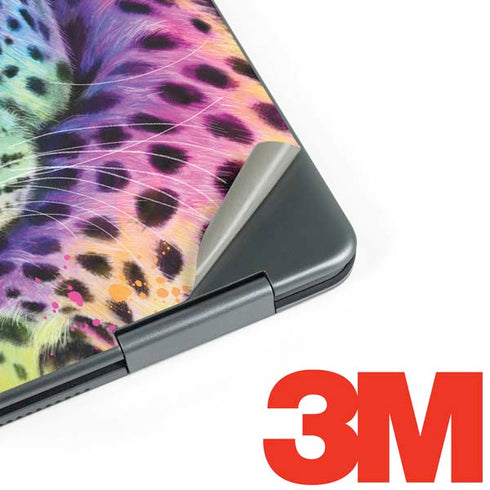 Neon Rainbow Cheetah with Rose by Sheena Pike Notebook 9 Pro 13in (2017) Skin