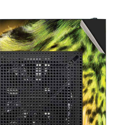 Neon Rainbow Cheetah with Rose by Sheena Pike NZXT H510 Compact ATX Mid-Tower Case Skin