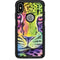 Neon Rainbow Cheetah with Rose by Sheena Pike Otterbox Commuter iPhone Skin
