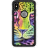 Neon Rainbow Cheetah with Rose by Sheena Pike Otterbox Commuter iPhone Skin