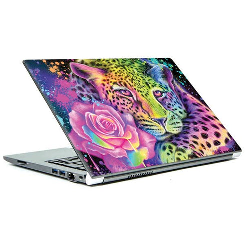 Neon Rainbow Cheetah with Rose by Sheena Pike Portege Z30t/Z30t-A Skin