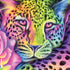 Neon Rainbow Cheetah with Rose by Sheena Pike PS4 Console and Controller Bundle Skin