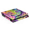 Neon Rainbow Cheetah with Rose by Sheena Pike PS4 Slim Skin